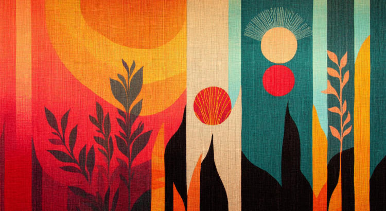 Midjourney AI Navajo tapestry