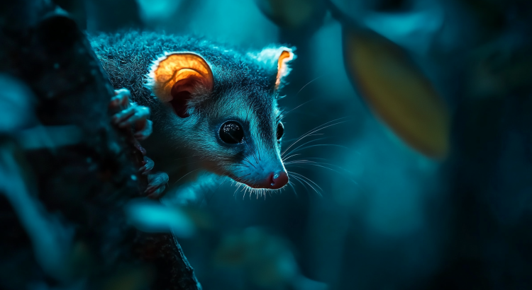 Midjourney AI illustration possum
