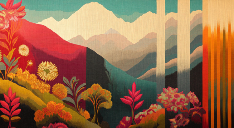 Midjourney AI Navajo tapestry